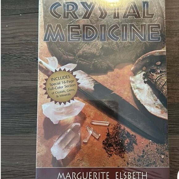 CRYSTAL MEDICINE BY MARGUERITE ELSBETH- PAPERBACK-264 pages from 2002 - Picture 1 of 8